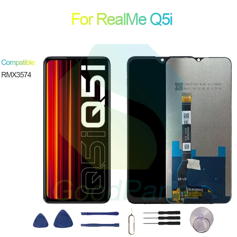 

For RealMe Q5i LCD Display Screen 6.58" RMX3574 For RealMe Q5i Touch Digitizer Assembly Replacement