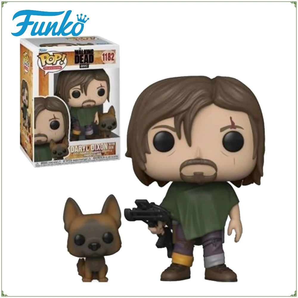 FUNKO POP Action Toy Figures The Walking Dead Movie Peripherals Q Version Daryl Dixon Decorative Ornament Model Gift in Stock