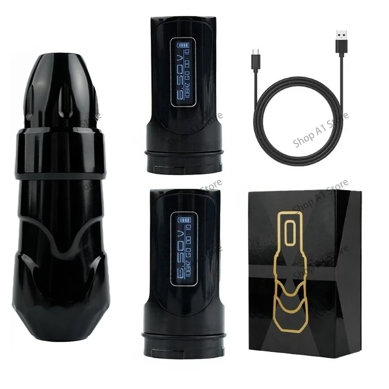 Dual battery tattoo pen all-in-one machine cutting line fogging machine tattoo machine coreless motor tattoo pen