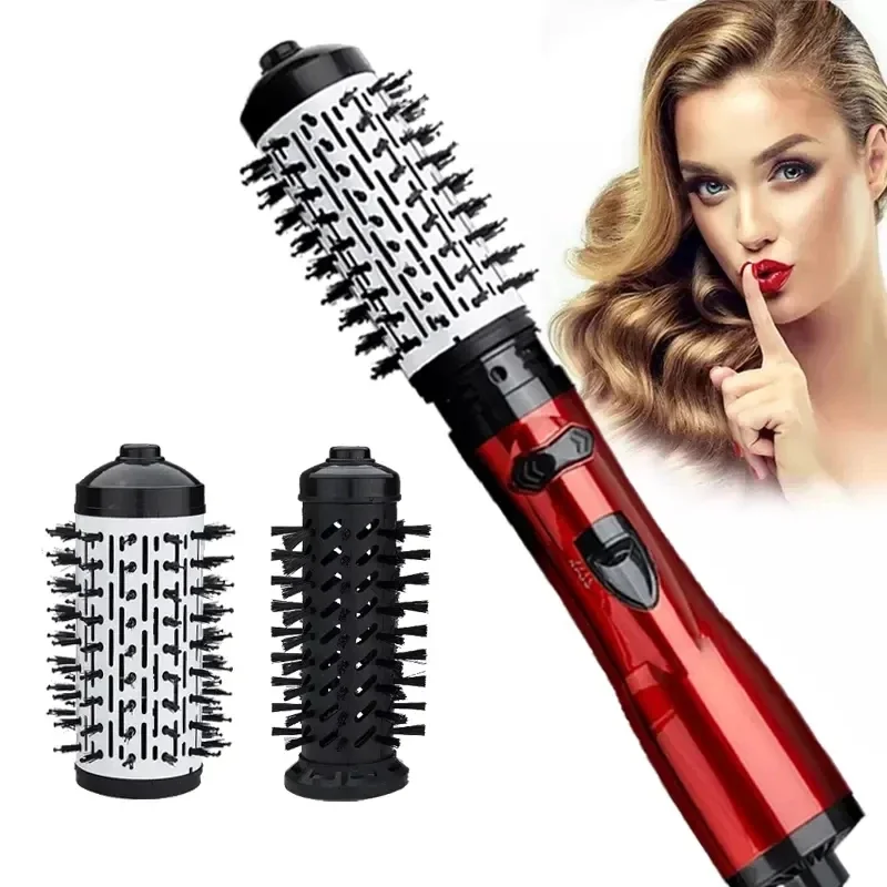 

3 In 1 Rotating Electric Hair Straightener Brush Hair Curler Hair Dryer Brush Hot Air Comb Negative Ion Styler Comb