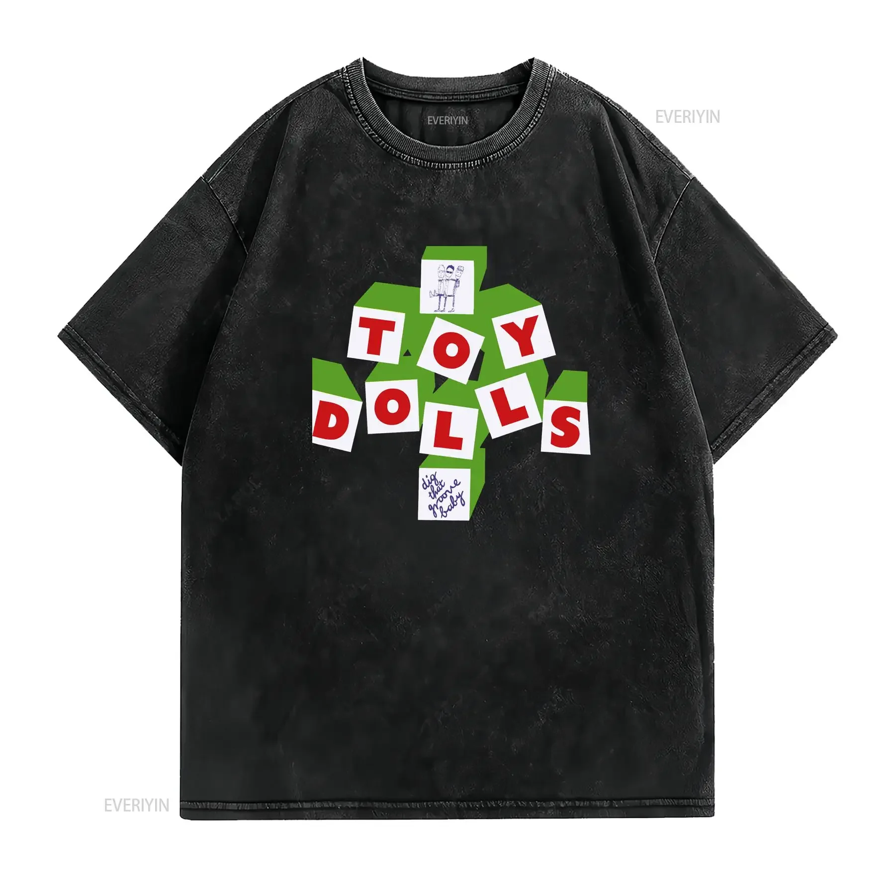 The Toy Dolls Albums  Cotton Men All size T Shirt vintage Washed graphic Top For Everyday Wear Comfortable Soft streetwear