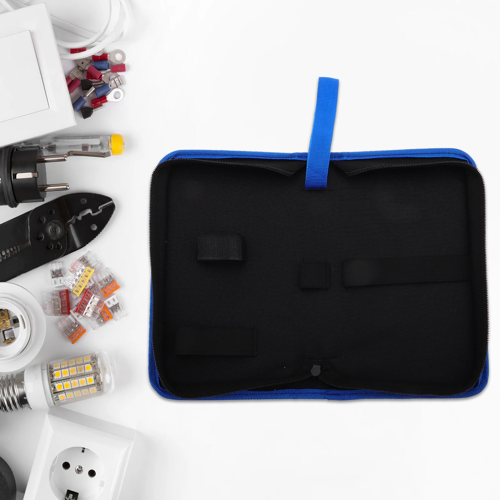 

Multifunctional Oxford Cloth Tool Bag Durable Storage Organizer Pouch Portable Canvas Hardware Pliers Zipper Pouch Carrying Case