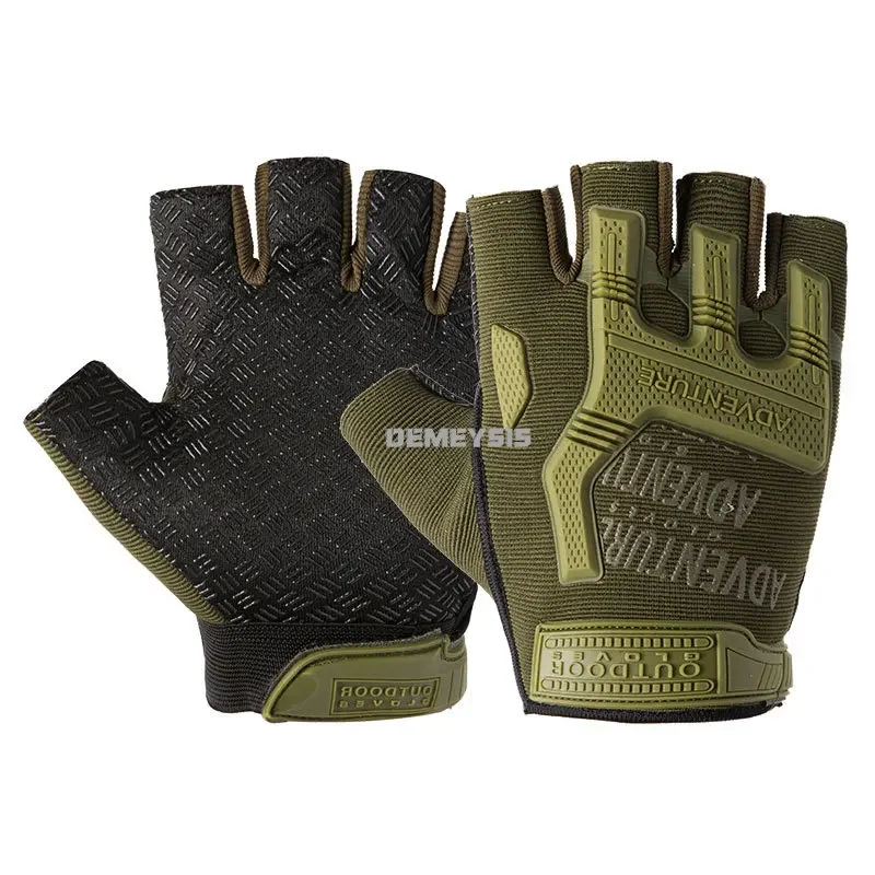 Guantes tácticos sin dedos – Antideslizantes para senderismo y escalada - imagen 2