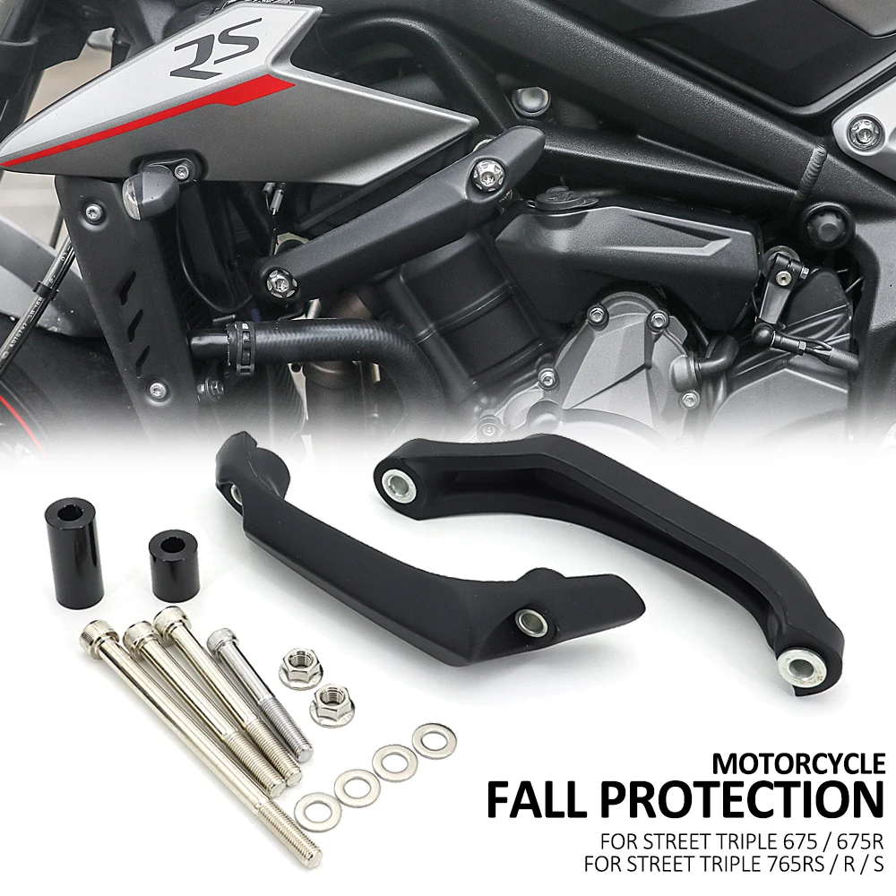 

Motorcycle Accessories Falling Protection Frame Slider Fairing Guard Crash Pad Protector For Street Triple 765RS 765R 765S 675R