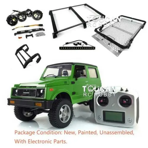 

Capo 1/6 RC Crawler Car SIXER1 Painted KIT Version Samurai Car Remote Control Climbing Vehicle ESC Roof Rack Light THZH0550