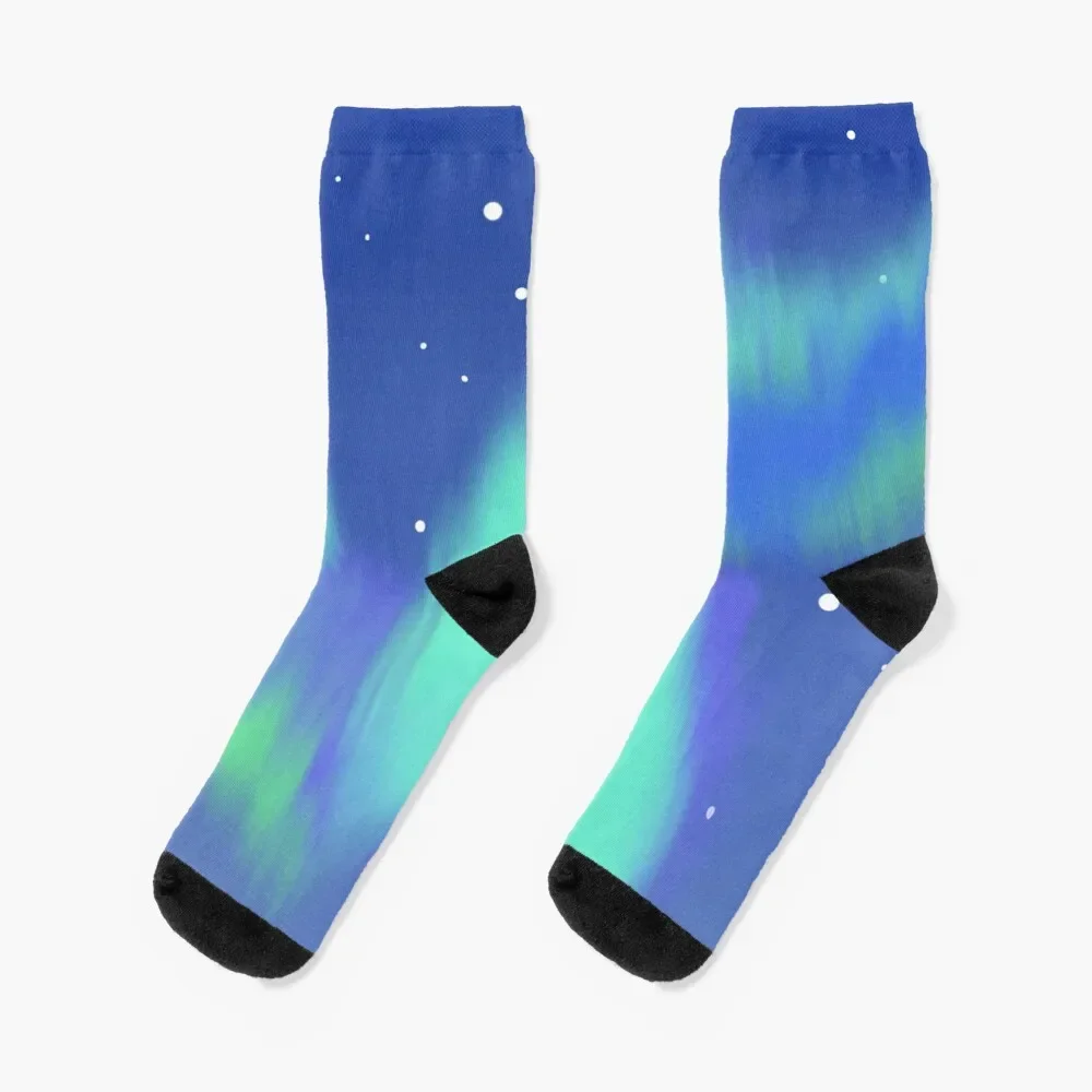 

Aurora Borealis Socks Heating sock men cotton high quality Socks Men's Women's