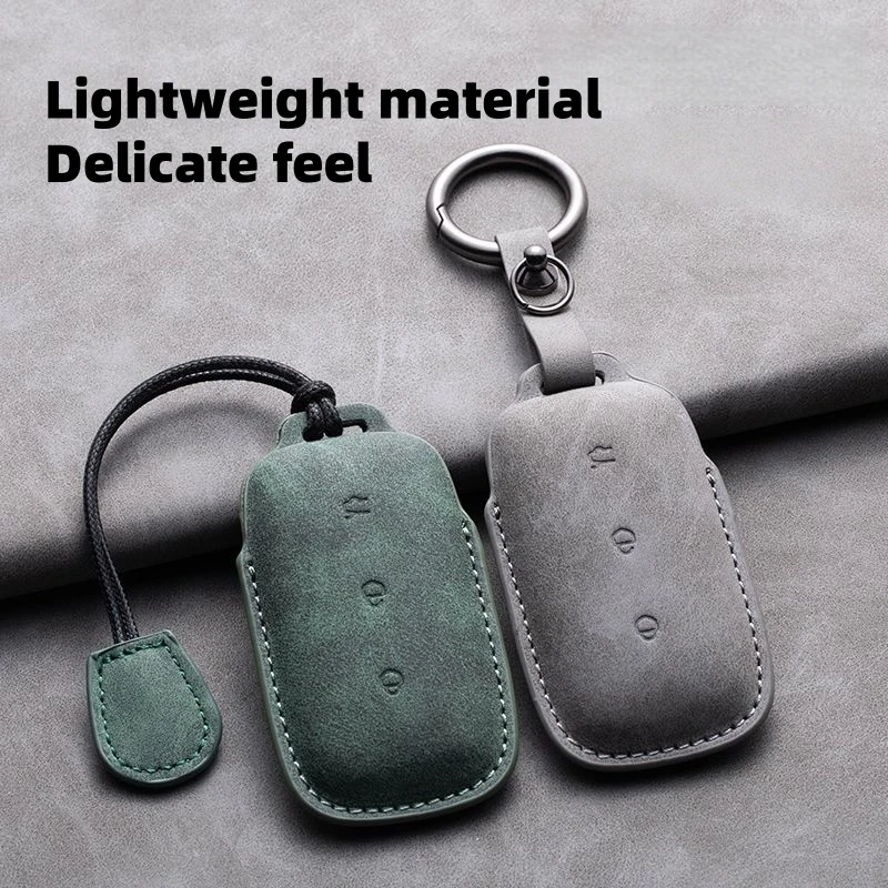 Full Coverage Leather Key Cover Suitable For Geely EX5 2026/EX5 EM-i /Starray EM-i /Geely Galaxy Series All-Inclusive Key Holder