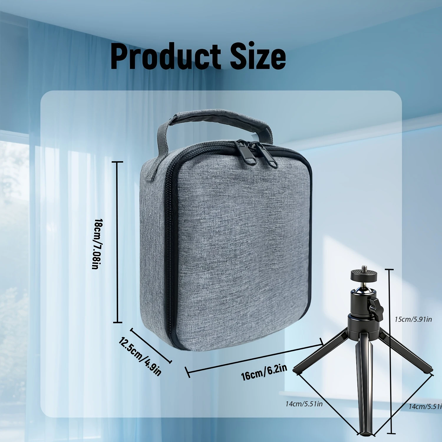 HY300 Pro Projector Carrying Case And Universal Mini Projector Stand Outdoor Projector Accessories Set