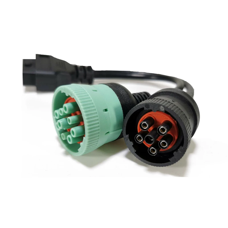 Cable adaptador OBDII J1708 o 9 pines J1939 a 16 pines OBD2, accesorio de alta resistencia para coche y camión