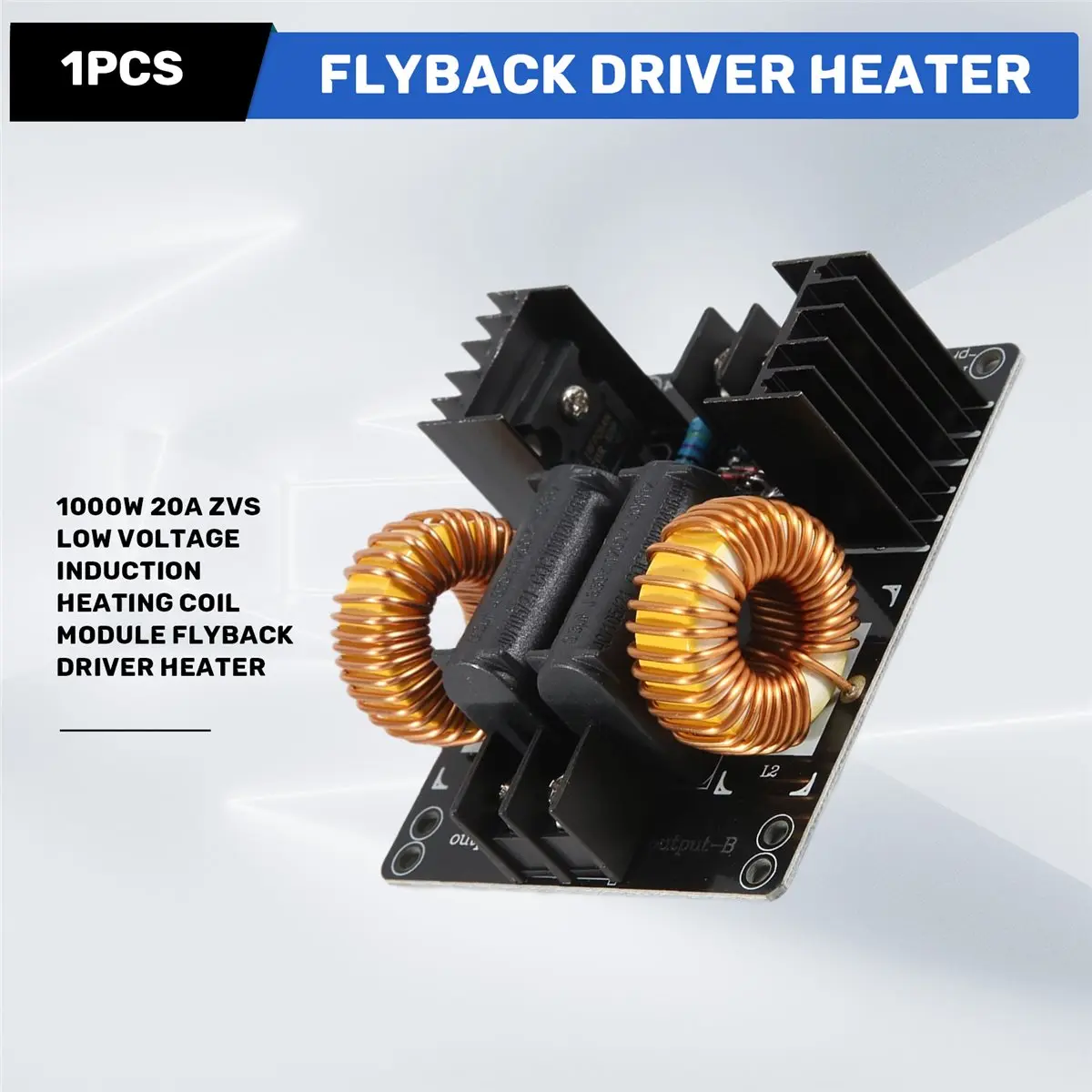 

~【On Sale】1000W 20A ZVS Low Voltage Induction Heating Coil Module Flyback Driver Heater