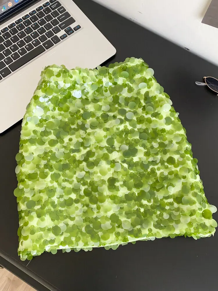 New 2026 Women High-waisted Sequin Fashion A-line Skirt Female Summer Sexy Trend Slimming Versatile Short Skirt