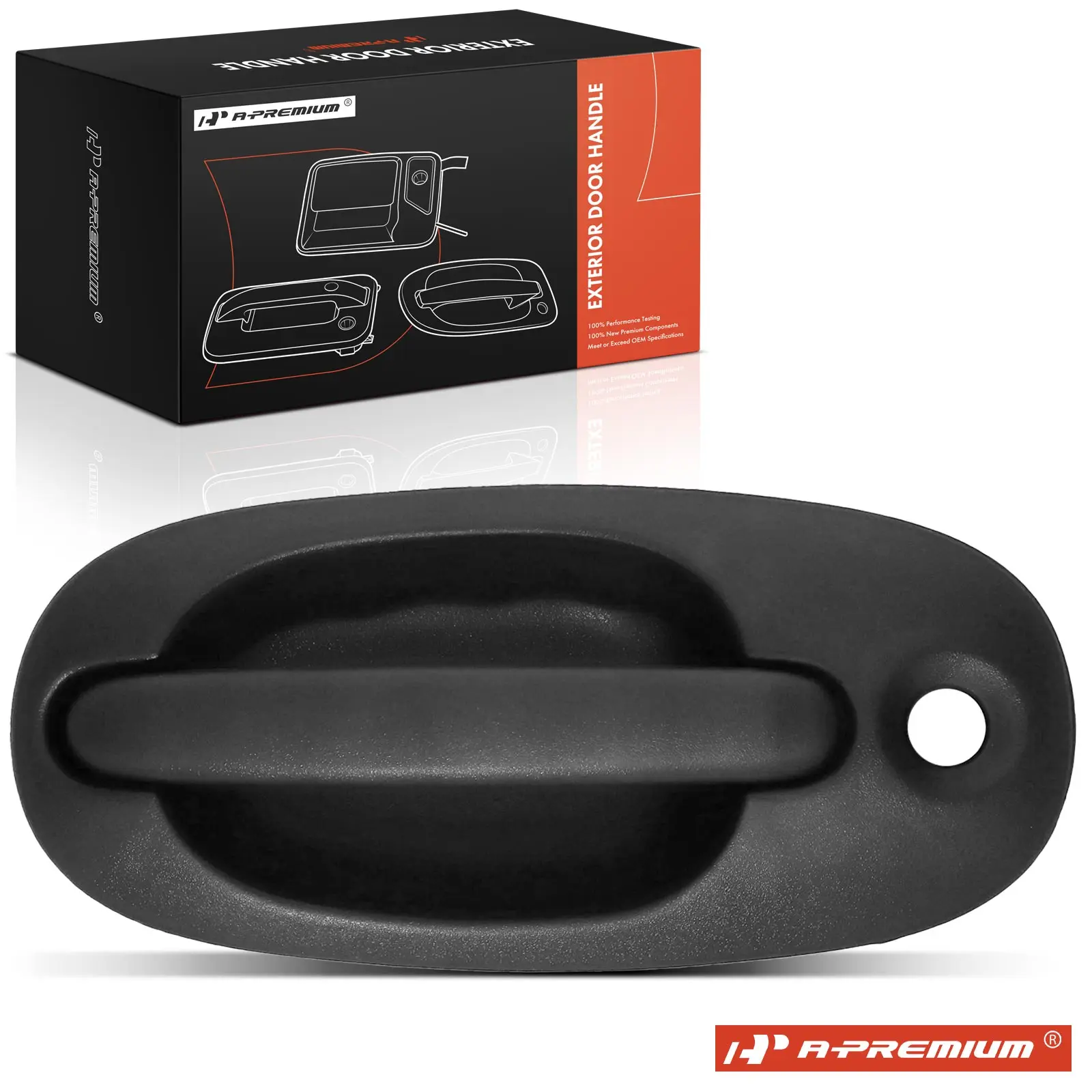 A-Premium Passenger Sliding Door Texture Black Exterior Door Handle for Dodge Grand Caravan 1996-2000 Chrysler Town & Country