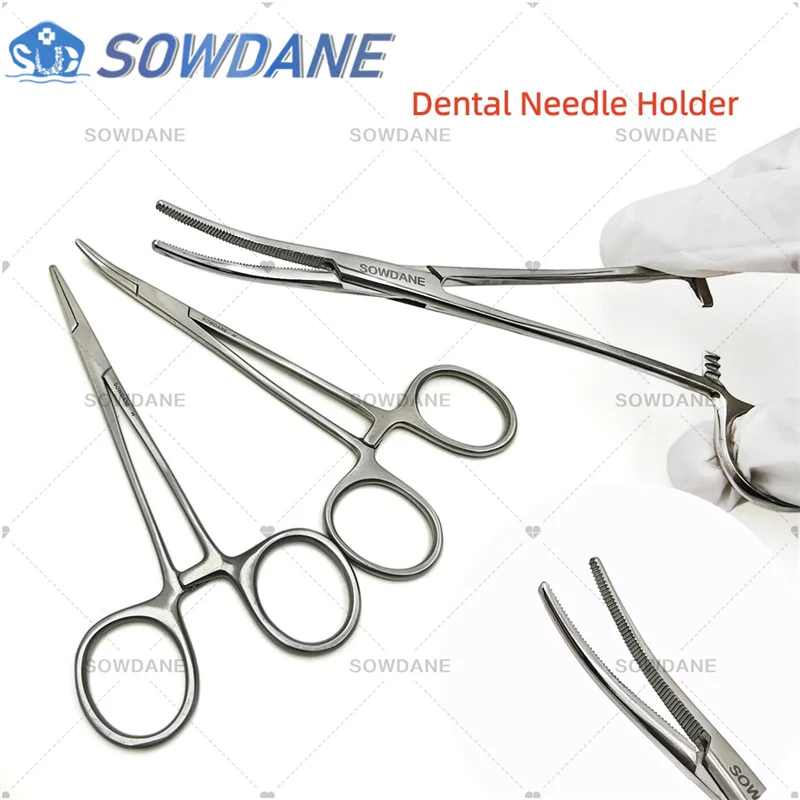 

Flat Slot Dental Oral Care Ortho Mosquito Needle Holder Extra Fine Beak Straight/Curved Tip Tool