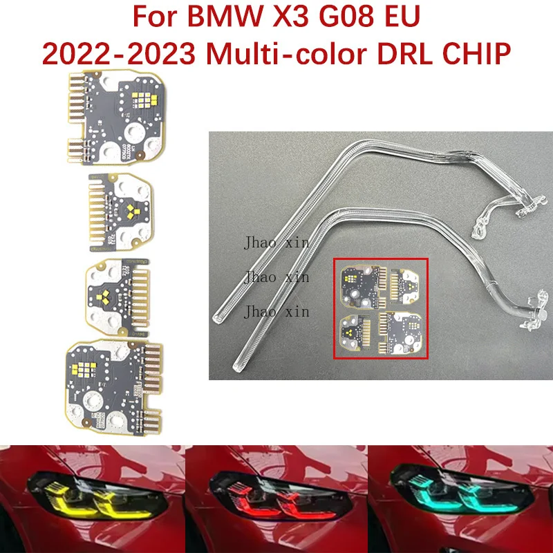 

Балласт «Ангельские глазки» Автомобильная фара DRL CHIP для BMW X3 G08 2022-2023 Европейская версия Лимонно-желтый ледяной синий красный 63115A0E623 63115A0E624