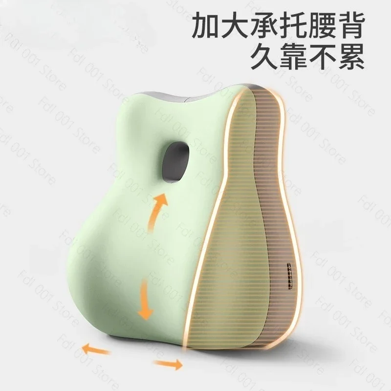 Soft Support Waist Back Cushion Multiscene Use Pillow Cushion for Office Chair Bedside Car Student Dormitory Rest