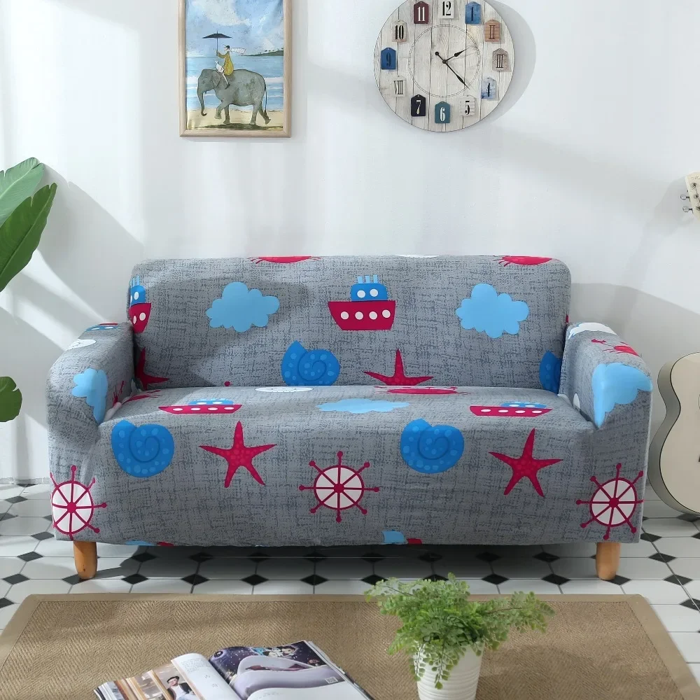 Beautiful Sofa Cover Big Elasticity Polyester Spandex Stretch Couch Cover Loveseat Sofa Towel Furniture Cover Machine Wash