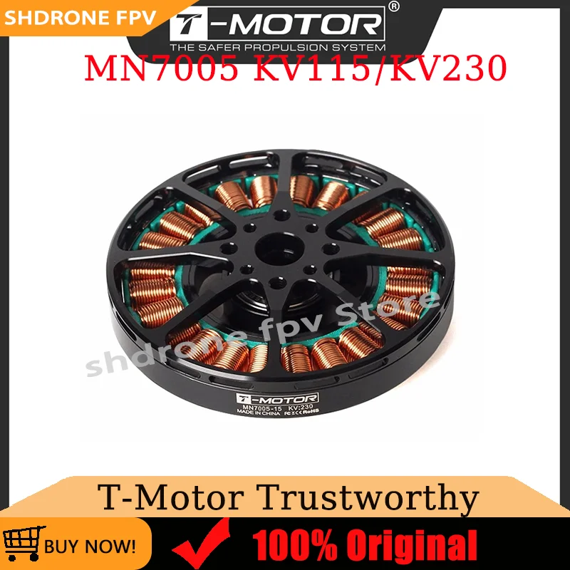 T-MOTOR MN7005 Antigravity Type 6-12S UAV Motor KV115 KV230 Brushless Motor for Long Fight Time RC Drones