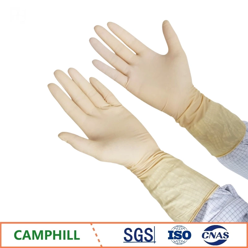 9 inch/12 inch disposable purification gloves Cleanrooms in various industries No powder anti static electricity latex gloves