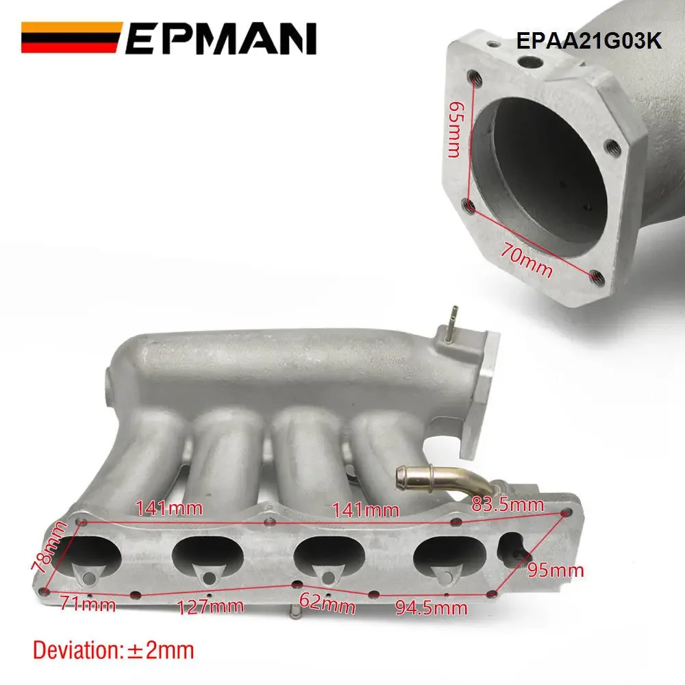 EPMAN Aluminum Alloy Car Intake Manifold For Honda Civic 06-11 Intake Manifold Car Racing Parts EPAA21G03K