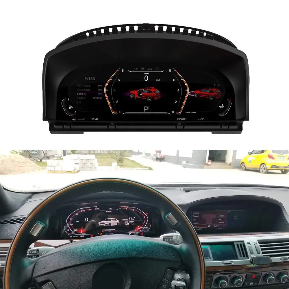 LCD Screen For BMW E65 E66 2001-2008 F01 F02 2009-2016 Car Digital Cluster Virtual Cockpit Dashboard Speed Multimedia Meter Dash