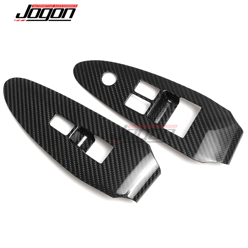 LHD Carbon For Nissan Z Fairlady Z RZ34 400Z 2023 2024 Car Interior Door Window Lift Switch Adjust Panel Cover Trim Accessories