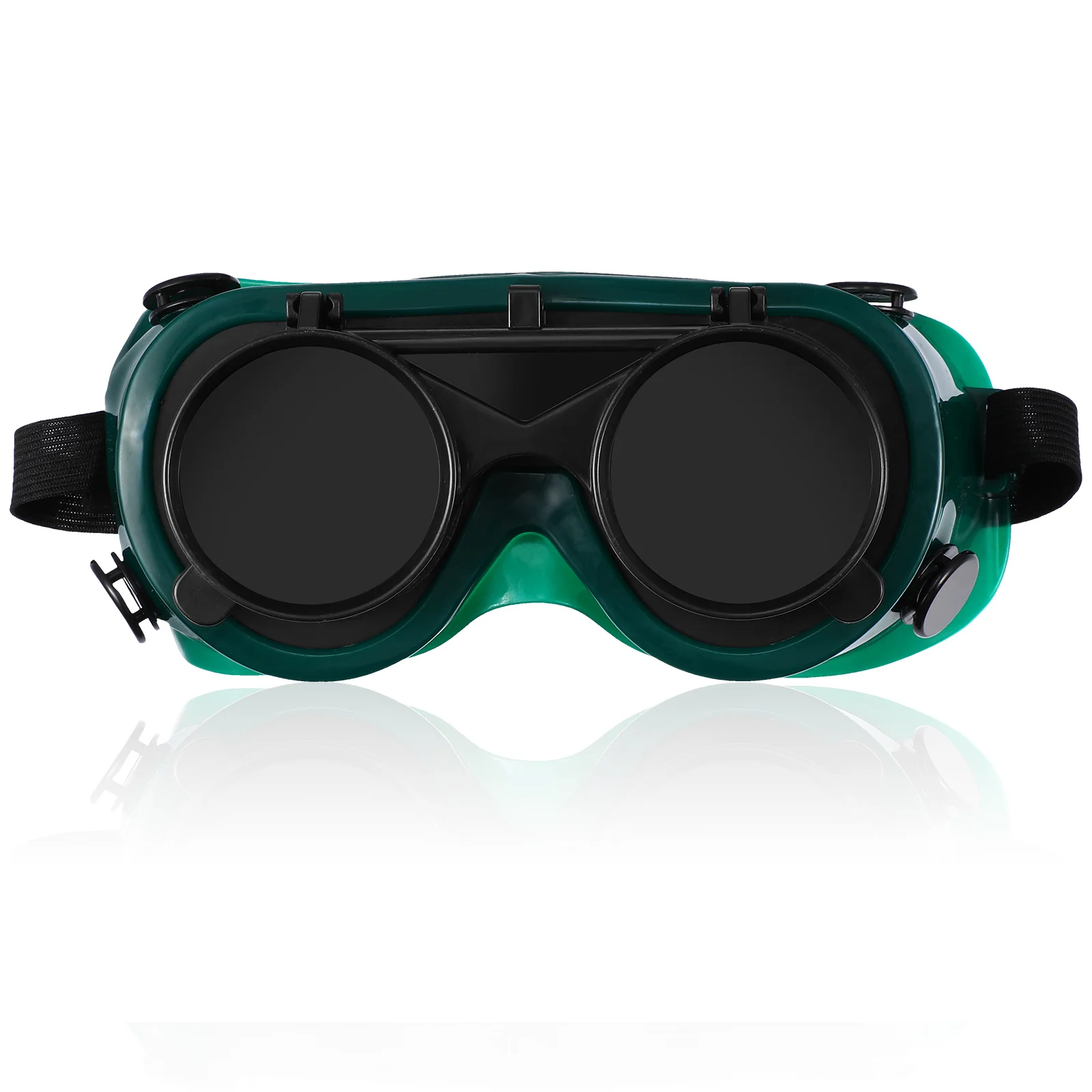 Welding Goggles with Adjustable Strap Green Athermal Lens for Eye Protection Safety Goggles Glasses for Work Solar