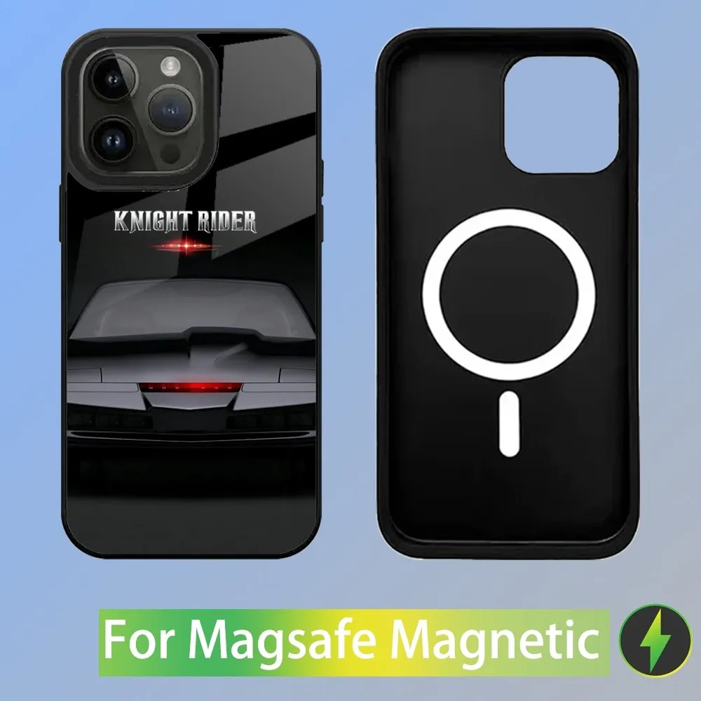 KITT Car Knight Rider Phone Case For iPhone 15,14,13,12,11,Plus,Pro,Max Mini Magsafe Magnetic Wireless Charging