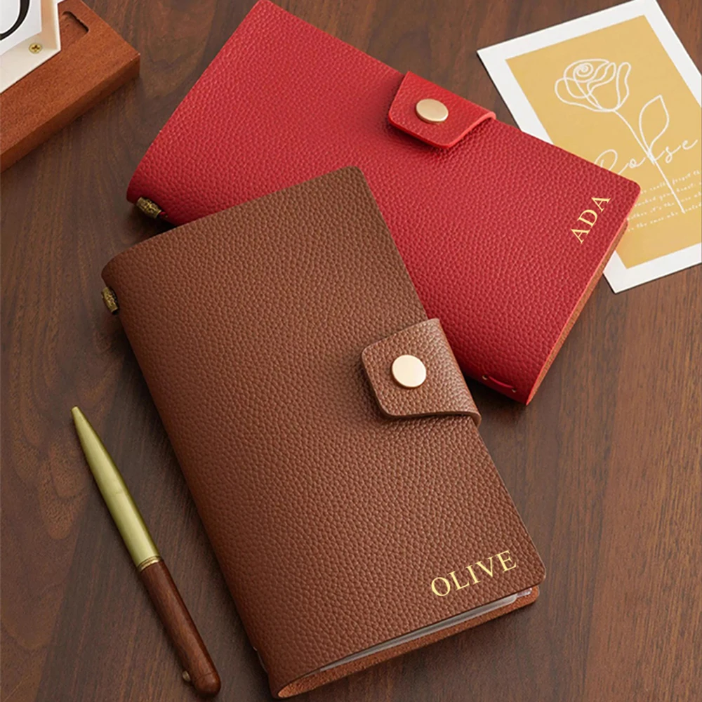 Business Office Leather Personalized Document Bag A4 Paper 13 Inch Laptop Bag Custom Name Luxury Wholesale Versatile Storage Bag