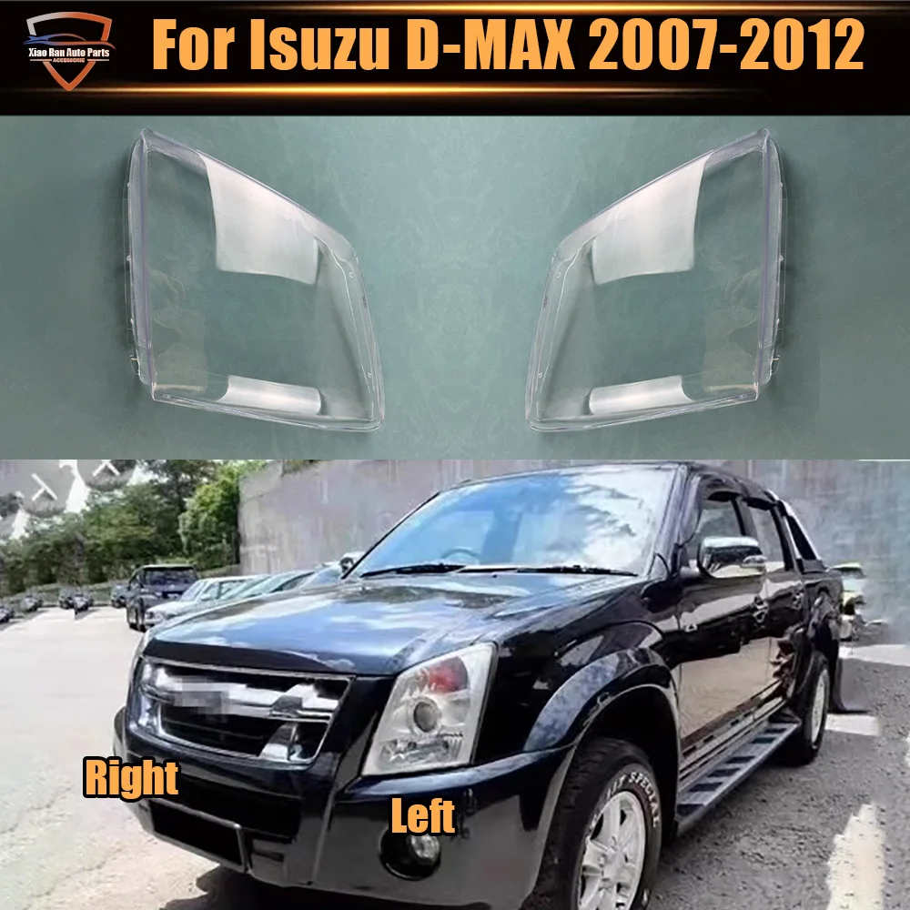 

Для Isuzu D-MAX 2007-2012: Прозрачная крышка фары, корпус фары, линза, плафон, маска, плексиглас