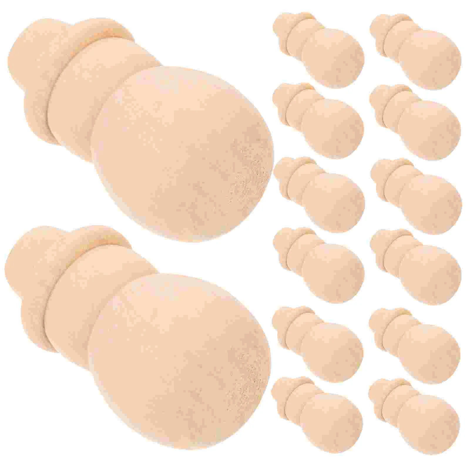 20 Pcs House Child Baby Toys Alive Dolls Wooden Acorns for Crafts Unfinished DIY