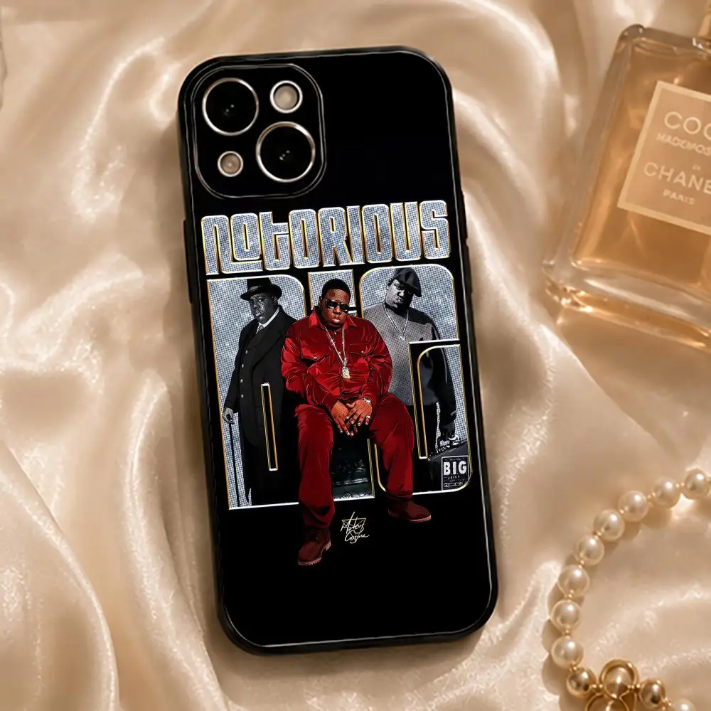 music T-The Notorious BIG Phone Case Black Sleek Matte TPU Protective Shockproof Cover for iPhone 13/14/15/16/17 Pro Max - view 6