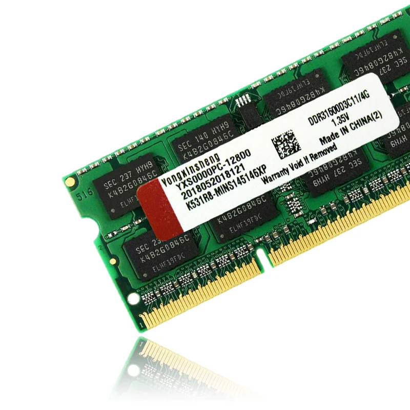 DDR3 DDR3L 2X4GB ذكريات الكمبيوتر المحمول Ram 1333 1600Mhz PC3L PC3 10600 12800 Sodimm ذاكرة الوصول العشوائي للكمبيوتر المحمول