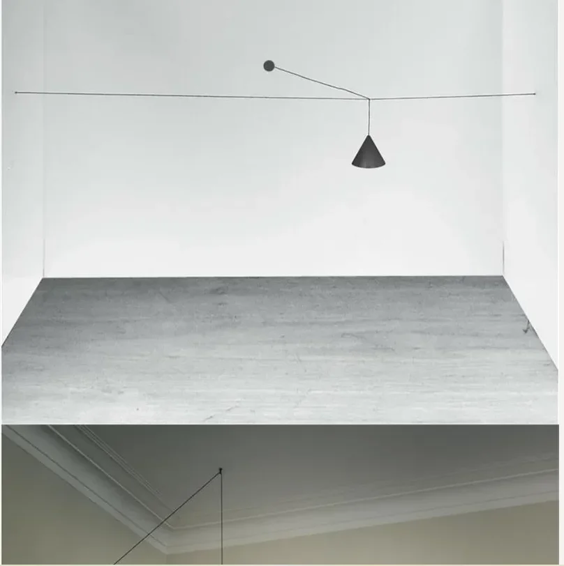 

Wire Design Decoration for Living Room Hanging Lamp Geometric Long Led Pendant Lights Bedside Wall Sconce Light Fixture