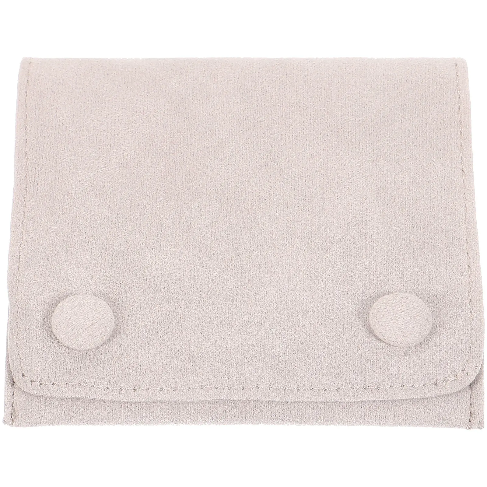 Elegant Small Jewelry Pouch with Snap Closure Safe Anti-Scratch Material for Bracelet Watch Necklace Storage Gift Bag