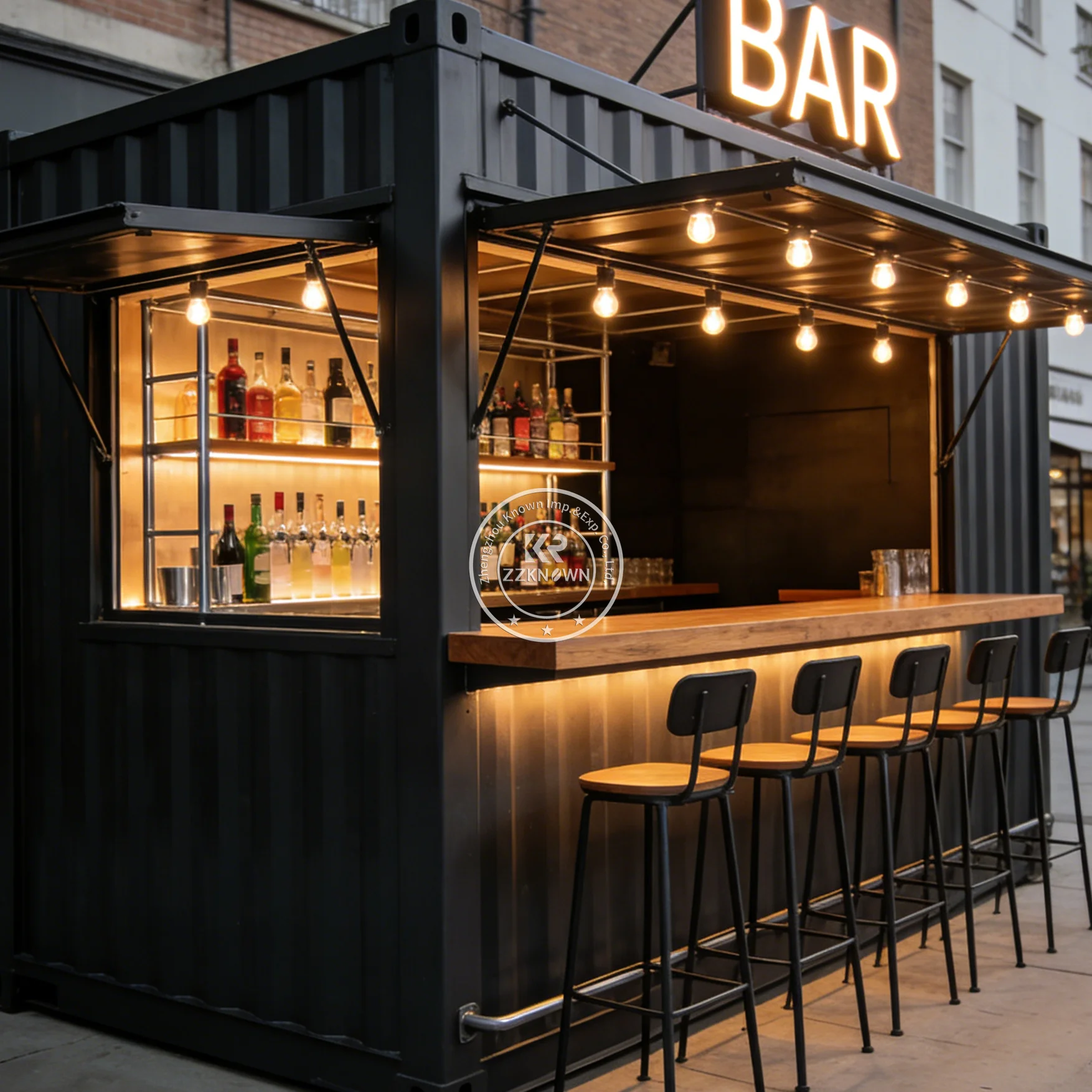 

Custom Portable Container Bar Outdoor Catering Container Restaurant Outdoor Grill BBQ Container Kiosk Food Stall For Catering