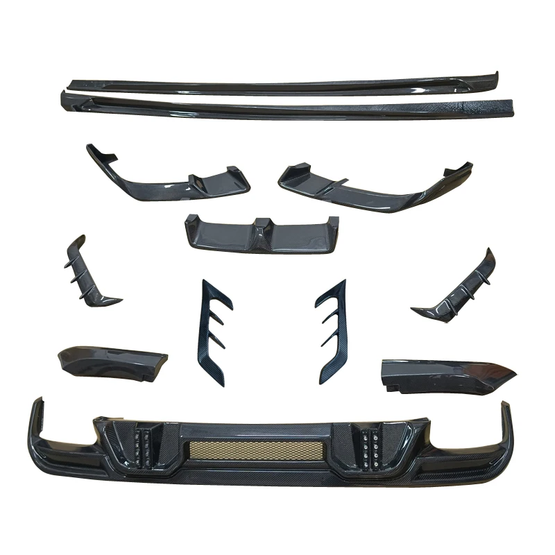 

Upgrade Modification KitLD Style X6M F96 Carbon Fiber Front Lip Diffuser Side Skirt Vent Body Kit For BMWS X6M