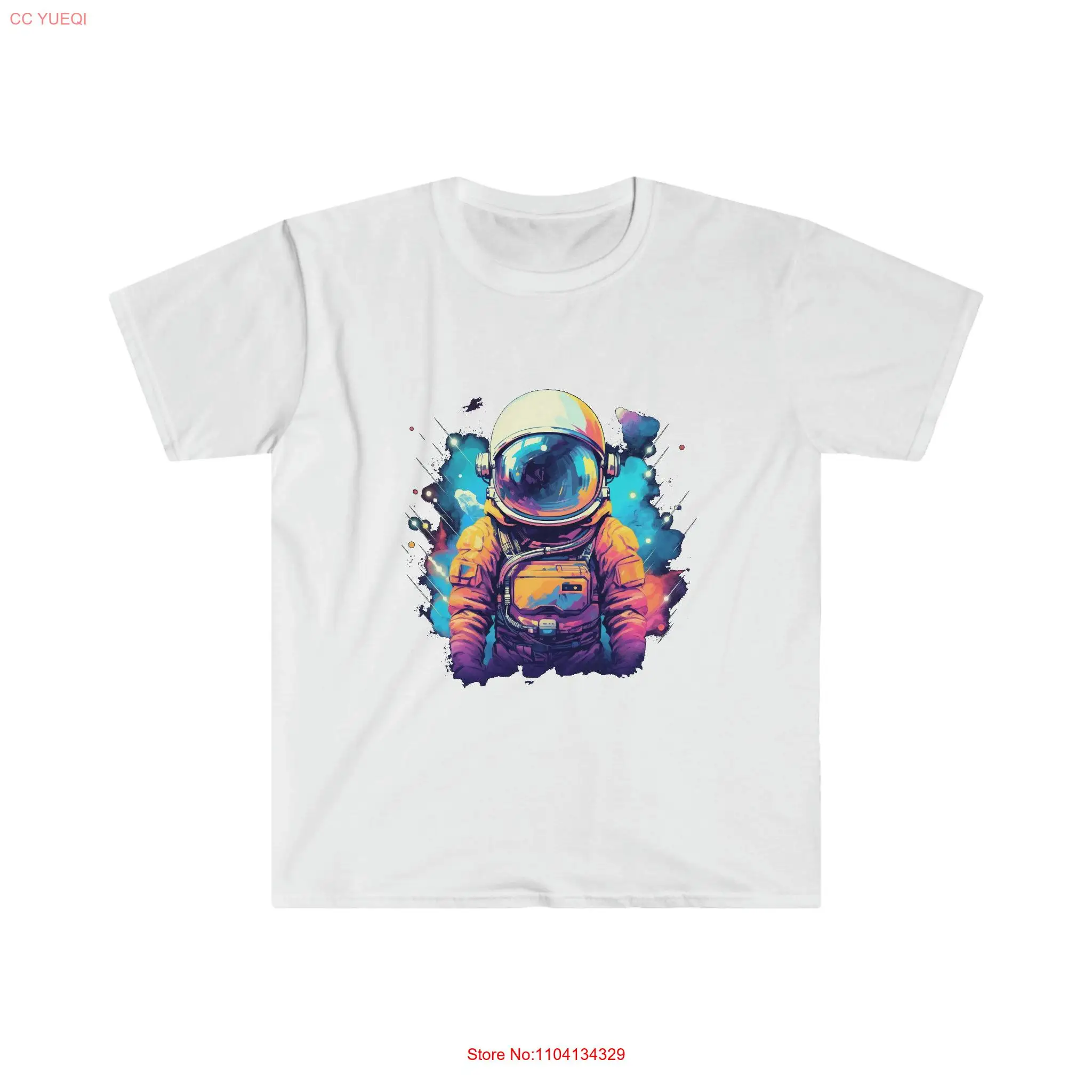 

Astronaut T Shirt tee astro Softstyle long or short sleeves