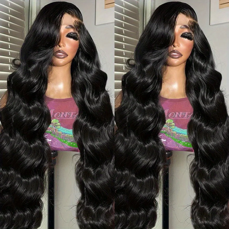 Body Wave Lace Frontal Wig Human Hair Pre Plucked 30 40 Inch Body Wave 13x4 Hd Lace Front Human Hair Wigs For Women