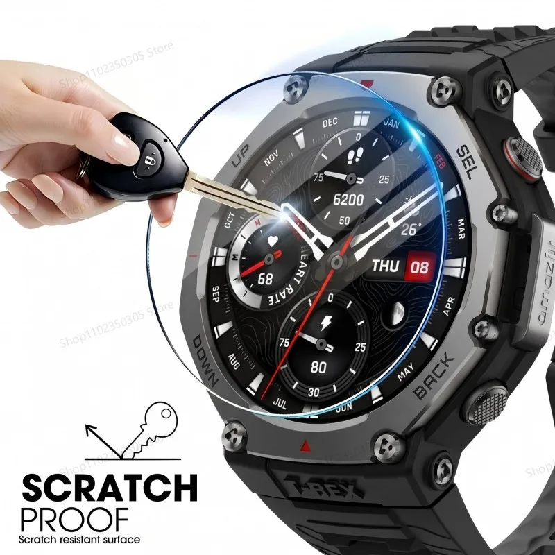 Tempered Glass Compatible for Amazfit T Rex 3 Pro 2 Screen Protector for Amazfit T Rex 3 Pro/ T Rex 3 / T Rex 2 Glass Film view 3