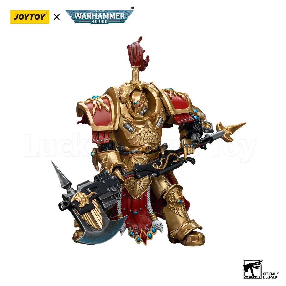 【الأصلي】مصفور الحرب 40K 1/18 شخصيات الحركة Adeptus Custodes Allarus Custodian مع لعبة مجسمة فأس كاستلان #6