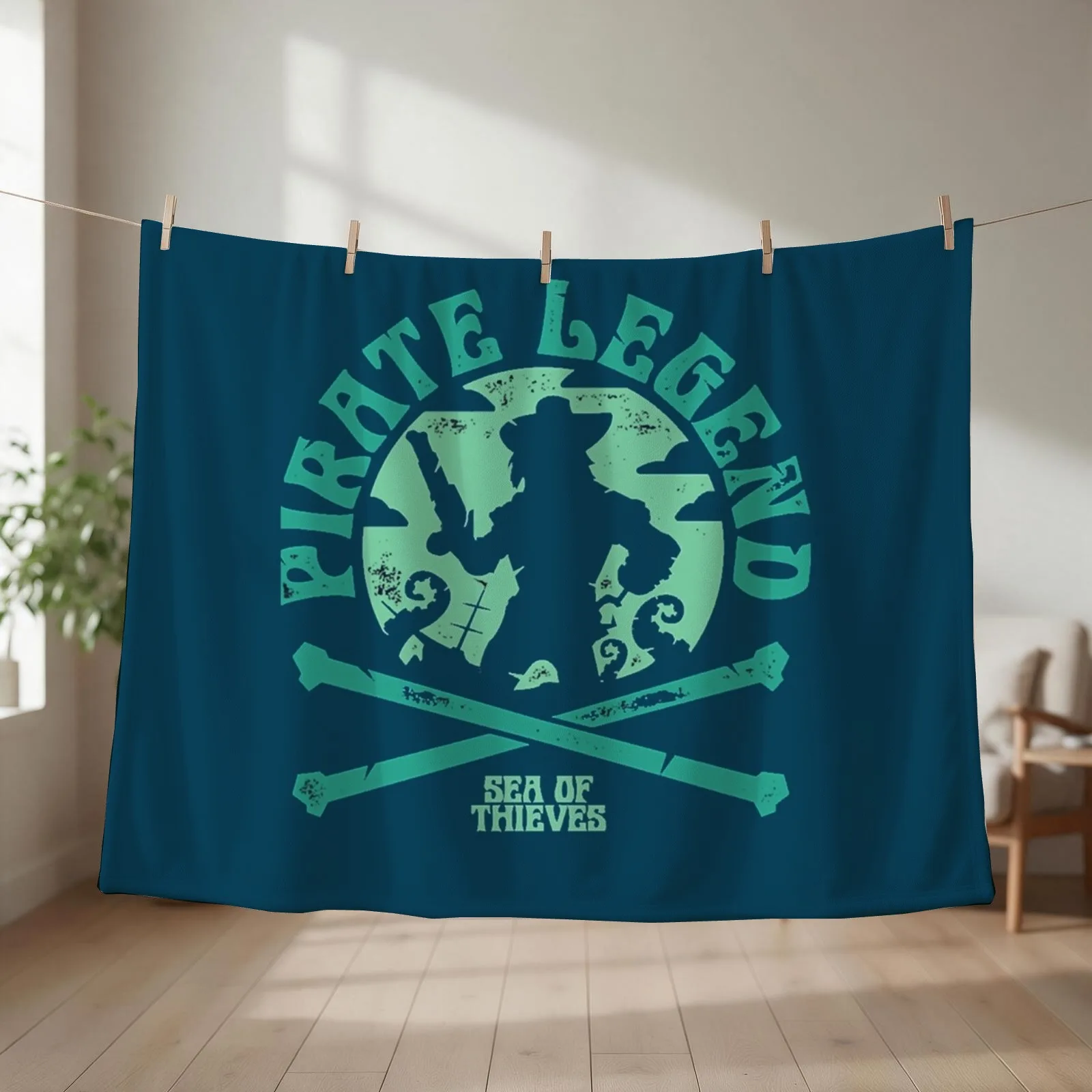 Pirate legend logo Throw Blanket Baby anime Decorative Throw Sleeping Bag Blankets