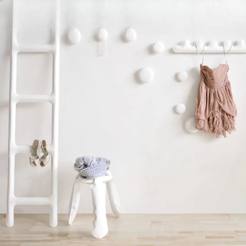 

Coat rack, stainless steel ladder towel rack, living room shower