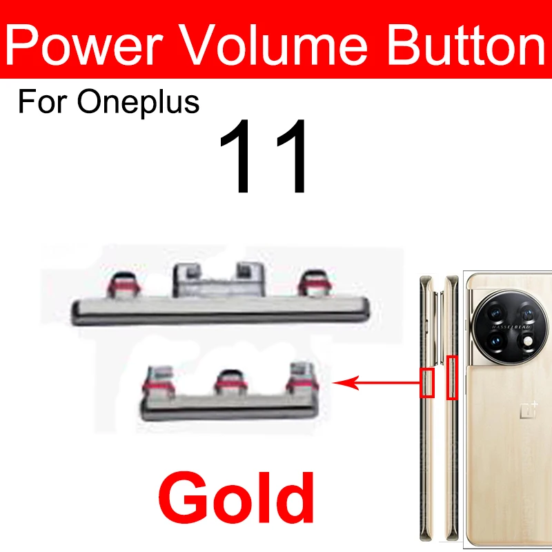 Power Volume Buttons For OnePlus Oneplue 1+ 10 Pro 10pro 10R 11 ON OFF Power Volume + Mute Side Keys Parts