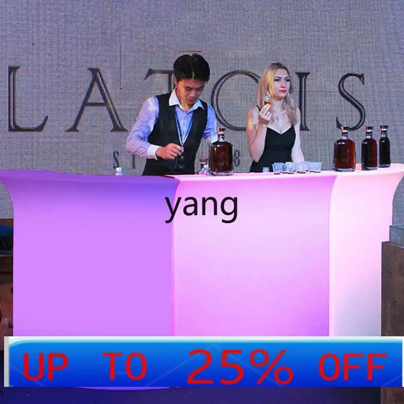 

LMM Outdoor Activity Movable Creative Front Desk Clear Bar Open-Air Adjustable Bar Table