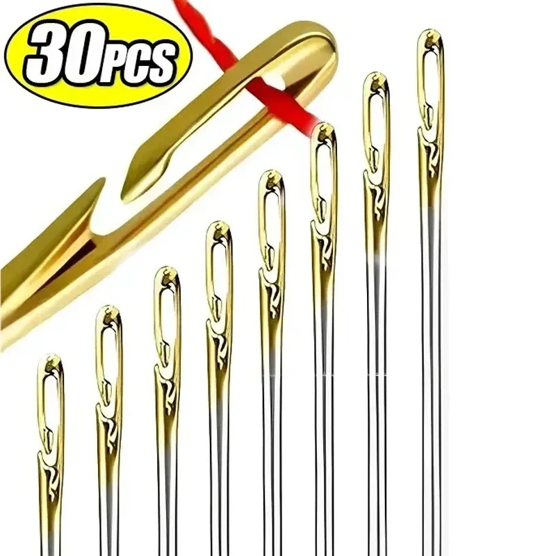 

Sewing Needles Multi-size Side Opening Stainless Steel Darning Sewing Household Hand Tools