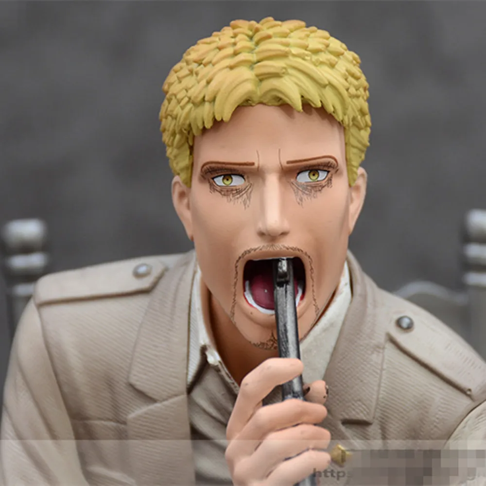 Image of 20cm Reiner Braun Figur Attack On Titan Anime PVC-Statue Sammlerstück Modell Schreibtischdekoration Ornament Fan-Geschenk