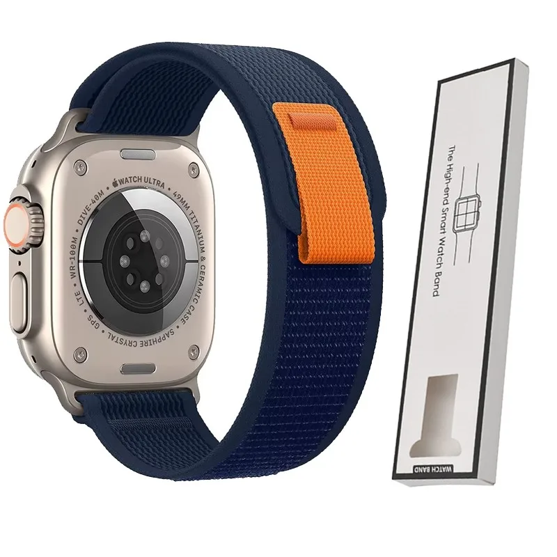 BOX+Trail Loop-band voor Apple Watch-bandjes Ultra 4 2 3 49mm 46mm 44mm 45mm 40mm, armband voor iWatch Series 11 10 9 8 7 SE 12