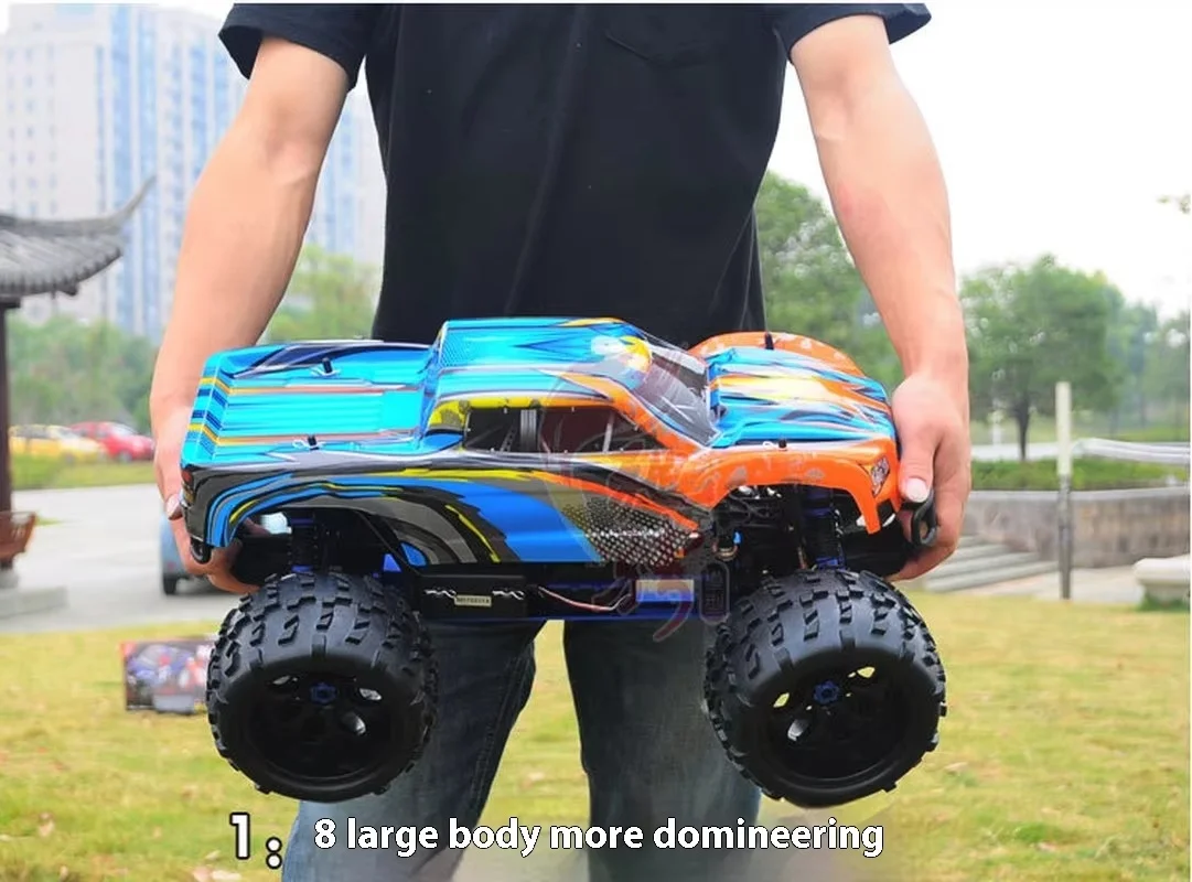 1: 8 Large Scale Fuel Remote-controlled Off-road Model Vehicles Methanol Remote-controlled Gasoline Dual Vehicle Model Toy Gifts