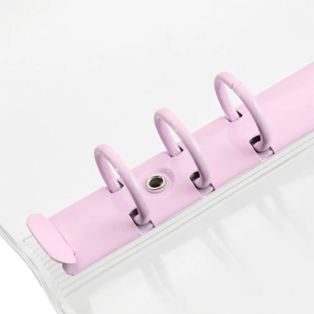 Desk Storage Stationery School Supplies Notebook Binder Transparent Folders Binder Pockets A5A6