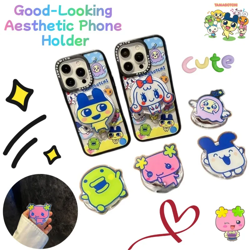Neuer Tamagotchi-Telefonständer, Cartoon-Design, modisch, abnehmbar, ausziehbar, Ooguchi und Mimekichi, Desktop-Telefonhalter